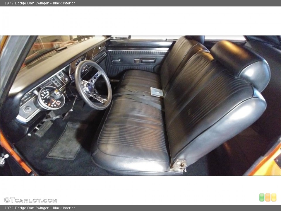 Black Interior Front Seat for the 1972 Dodge Dart Swinger #138543795