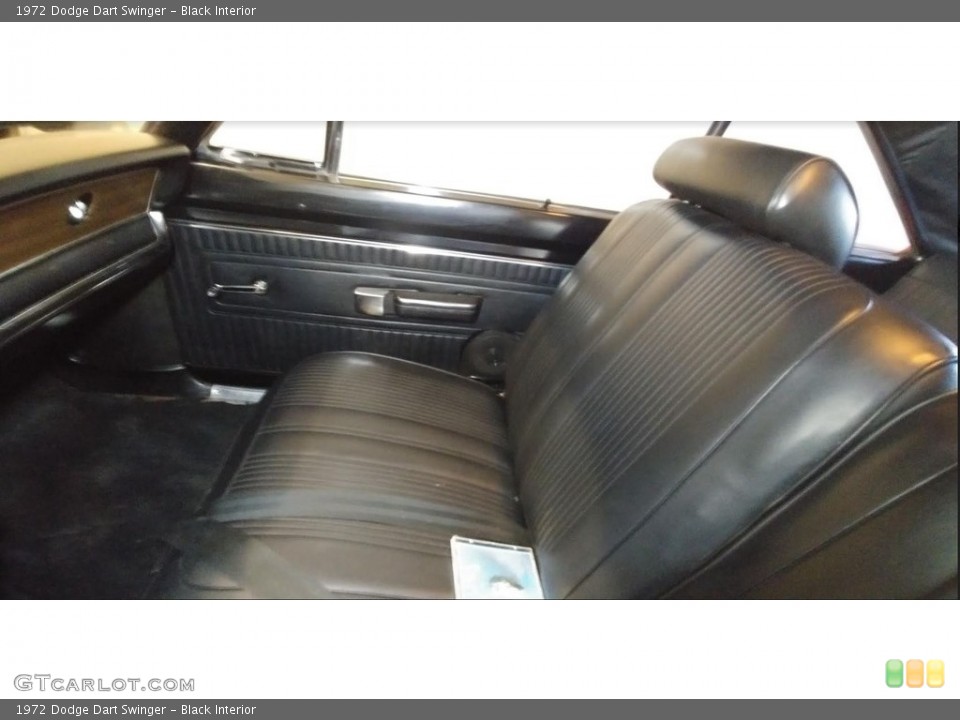 Black Interior Front Seat for the 1972 Dodge Dart Swinger #138543810