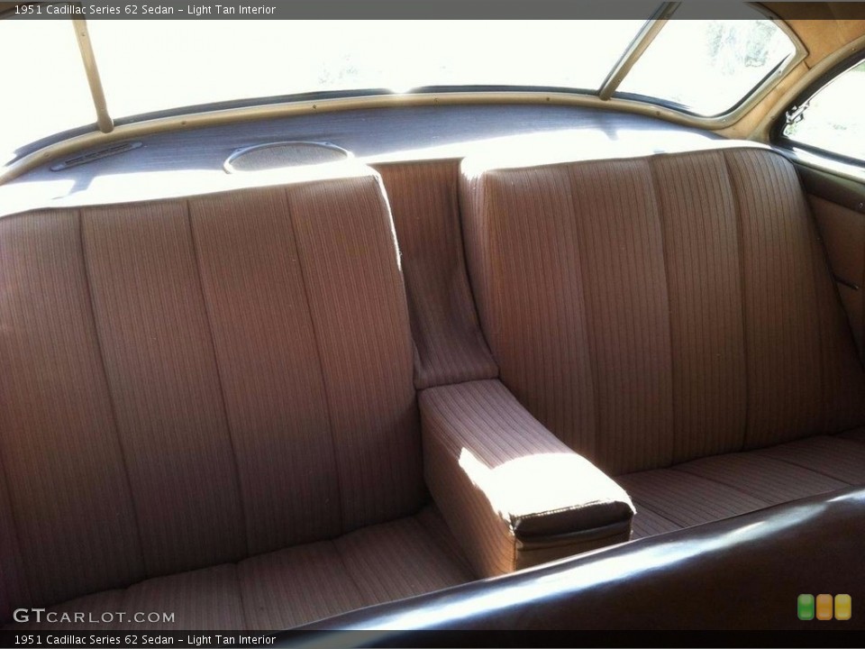 Light Tan Interior Rear Seat for the 1951 Cadillac Series 62 Sedan #138545616