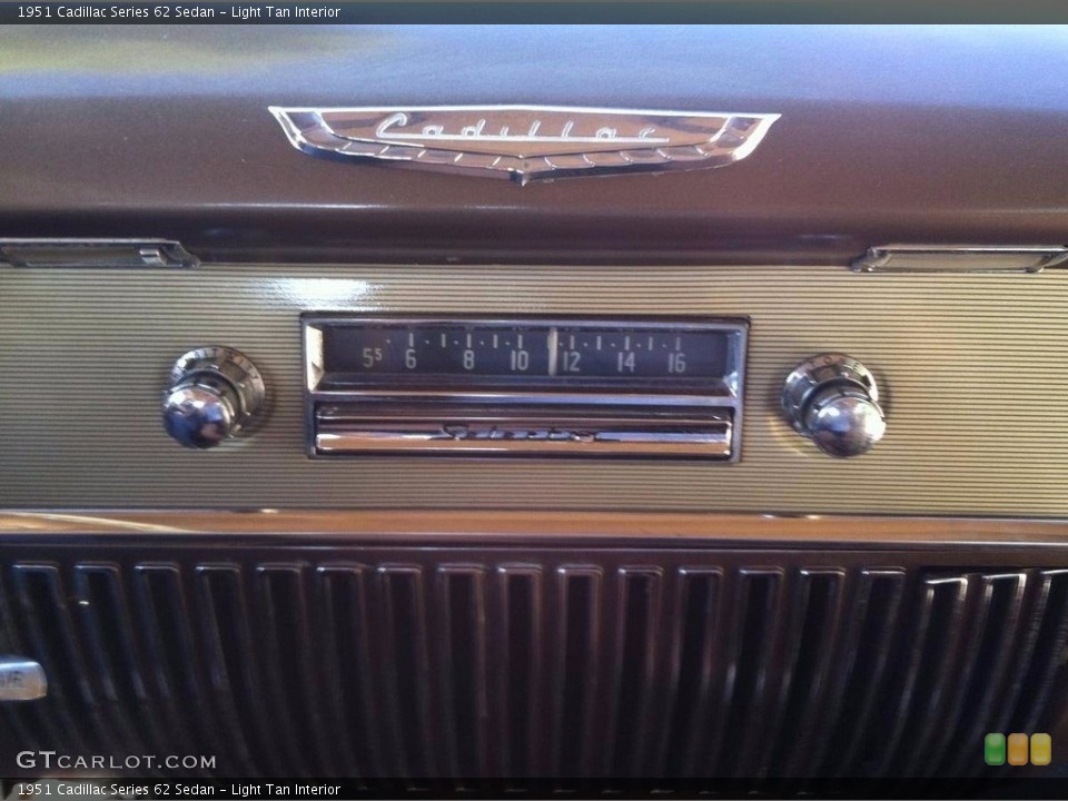 Light Tan Interior Audio System for the 1951 Cadillac Series 62 Sedan #138545643