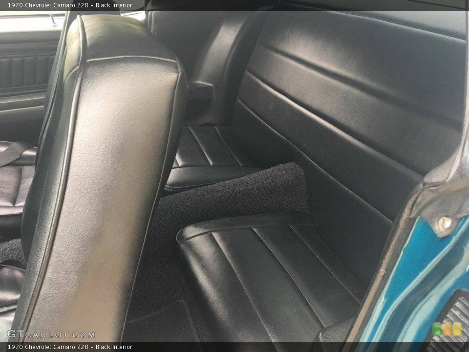 Black Interior Rear Seat for the 1970 Chevrolet Camaro Z28 #138545646