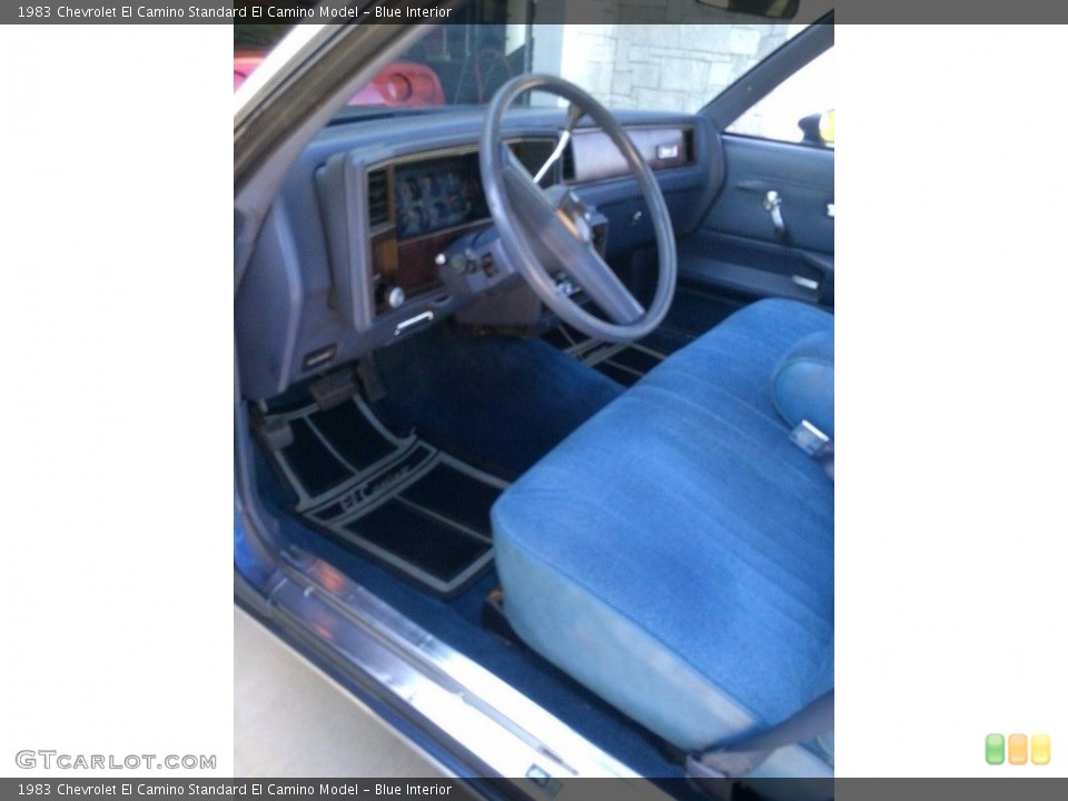 Blue Interior Front Seat for the 1983 Chevrolet El Camino  #138546300
