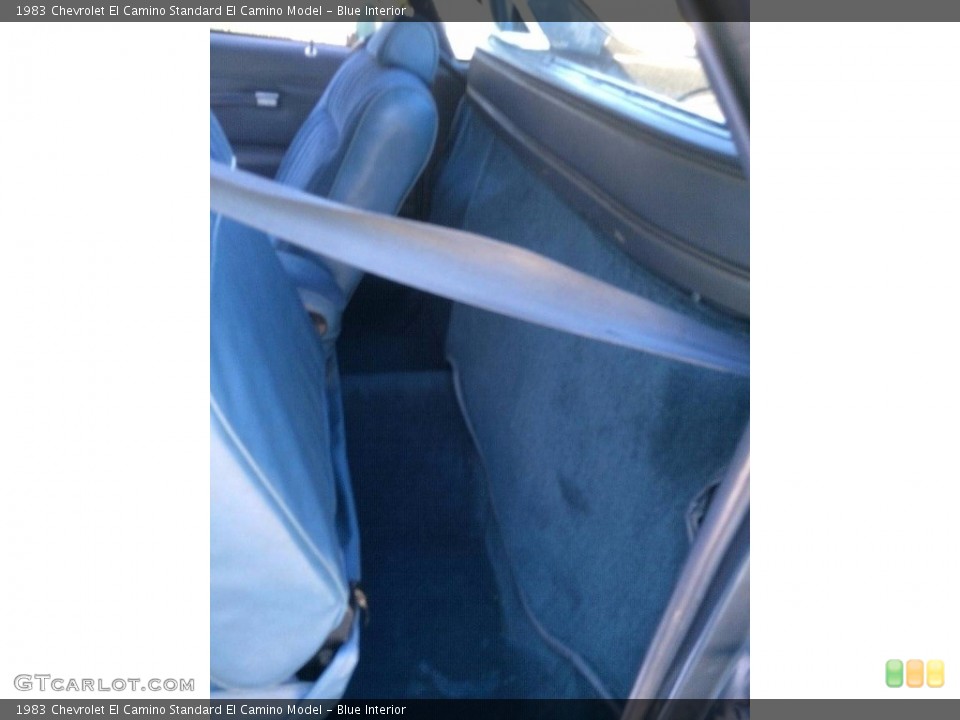 Blue Interior Rear Seat for the 1983 Chevrolet El Camino  #138546321