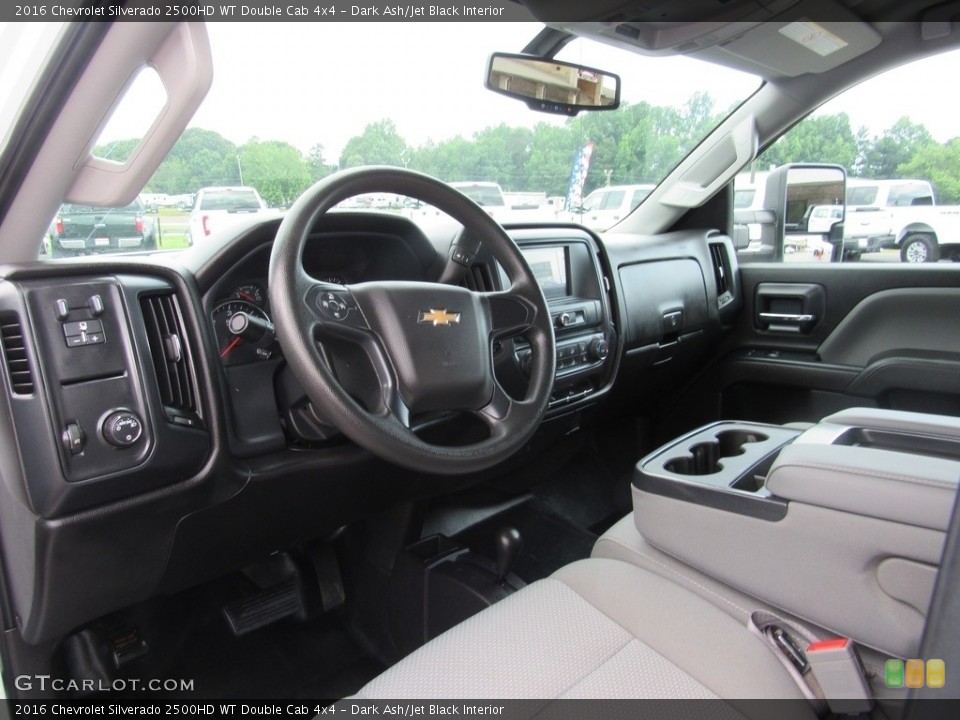 Dark Ash/Jet Black Interior Front Seat for the 2016 Chevrolet Silverado 2500HD WT Double Cab 4x4 #138546366