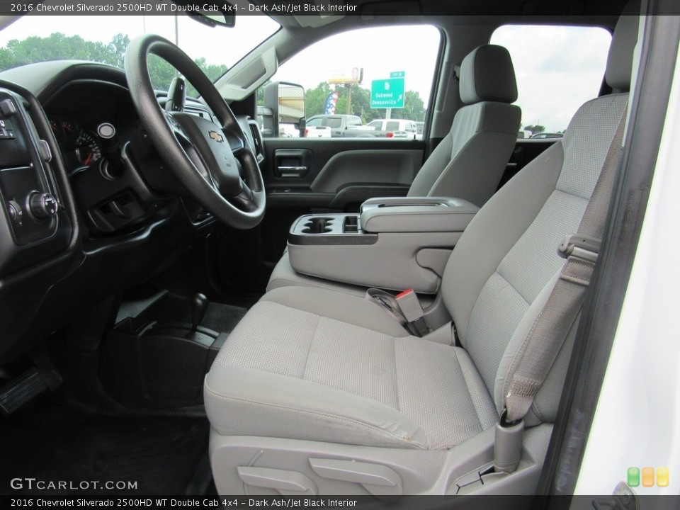 Dark Ash/Jet Black Interior Front Seat for the 2016 Chevrolet Silverado 2500HD WT Double Cab 4x4 #138546387