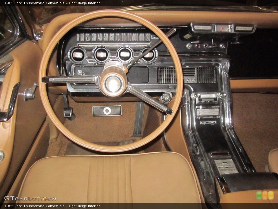 Light Beige Interior Dashboard for the 1965 Ford Thunderbird Convertible #138548328
