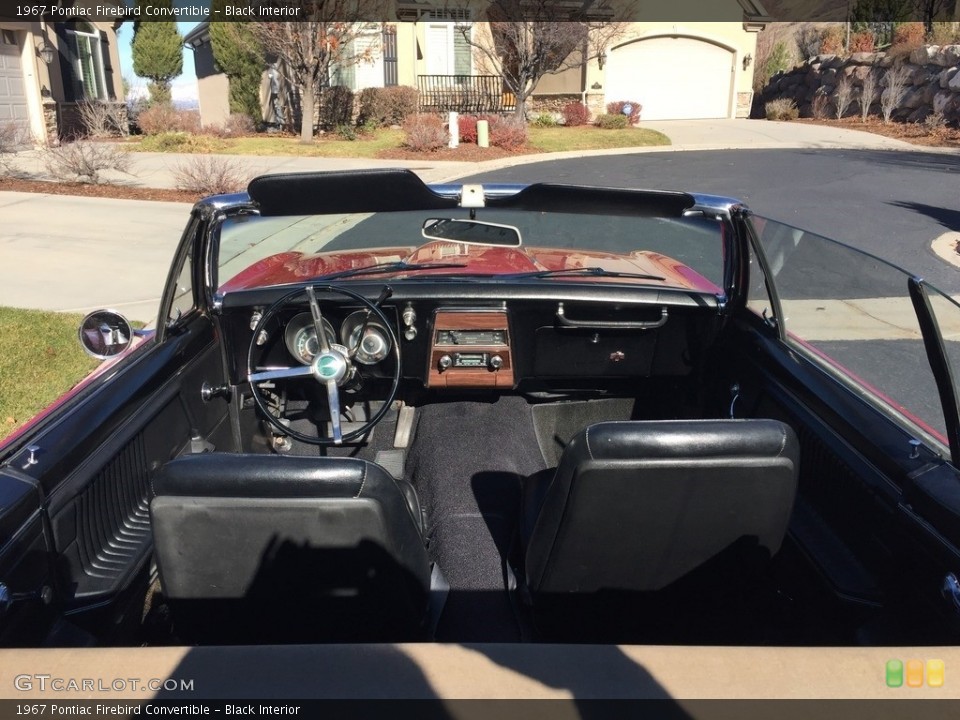 Black Interior Photo for the 1967 Pontiac Firebird Convertible #138548829
