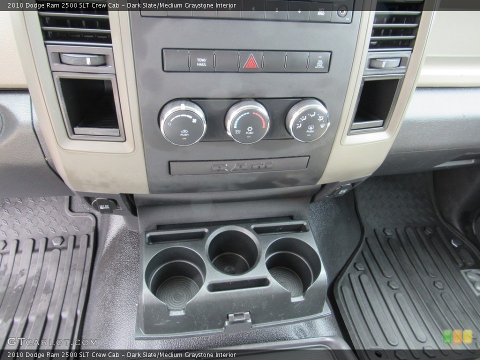Dark Slate/Medium Graystone Interior Controls for the 2010 Dodge Ram 2500 SLT Crew Cab #138549255