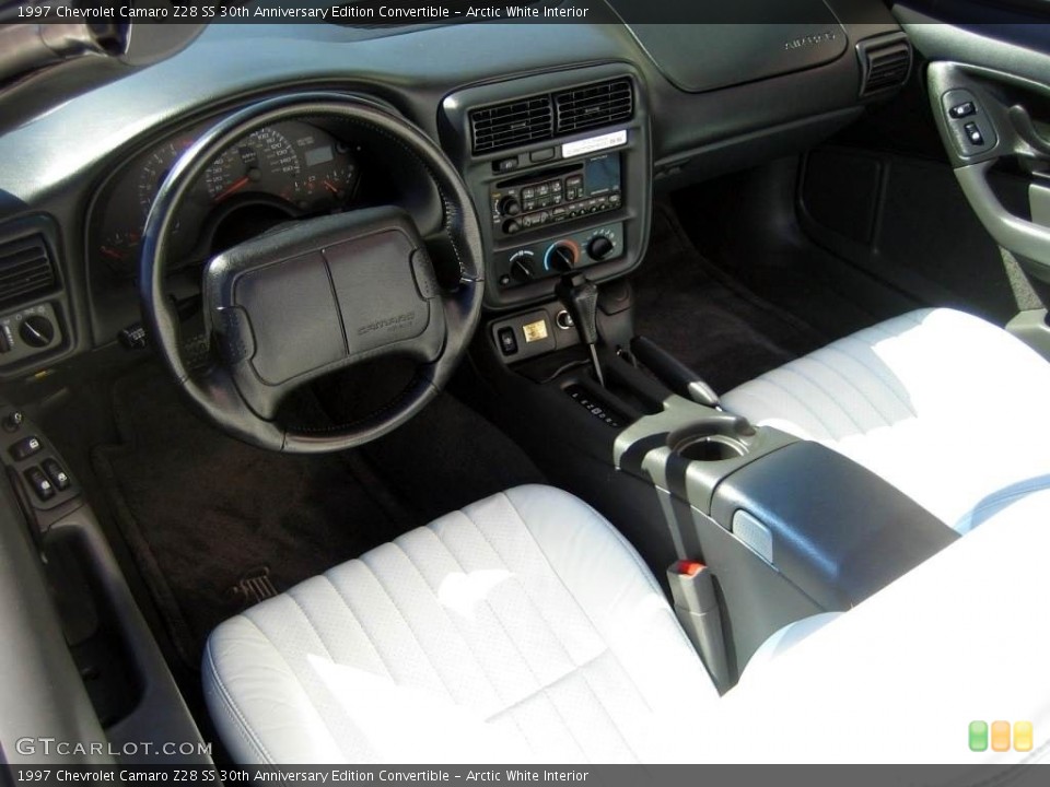 Arctic White Interior Photo for the 1997 Chevrolet Camaro Z28 SS 30th Anniversary Edition Convertible #138549318