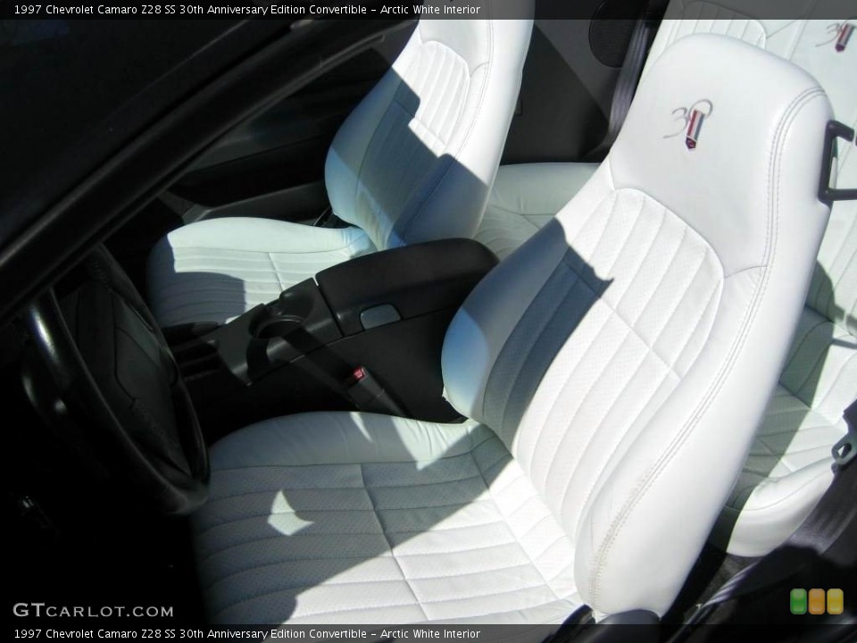 Arctic White Interior Front Seat for the 1997 Chevrolet Camaro Z28 SS 30th Anniversary Edition Convertible #138549338