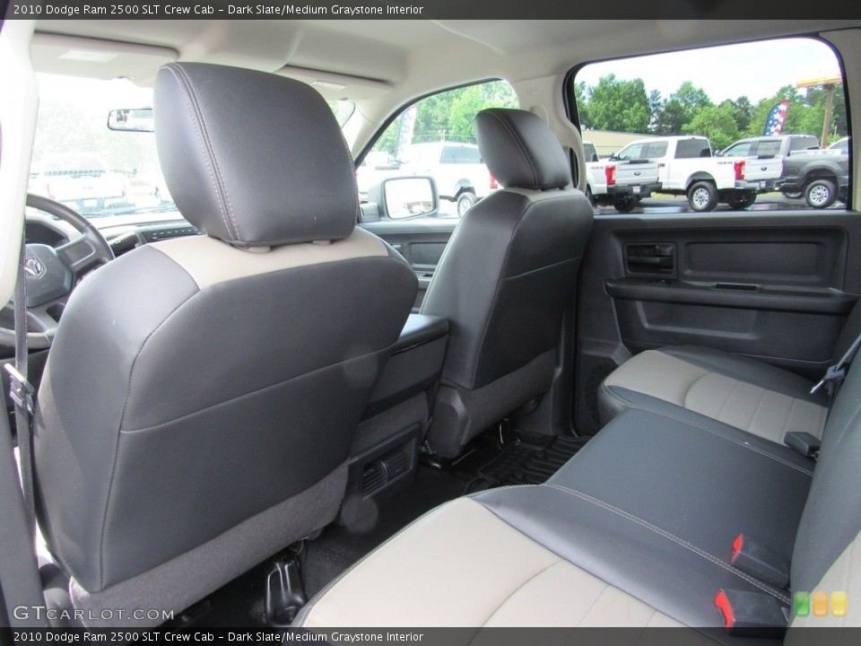 Dark Slate/Medium Graystone Interior Rear Seat for the 2010 Dodge Ram 2500 SLT Crew Cab #138549401