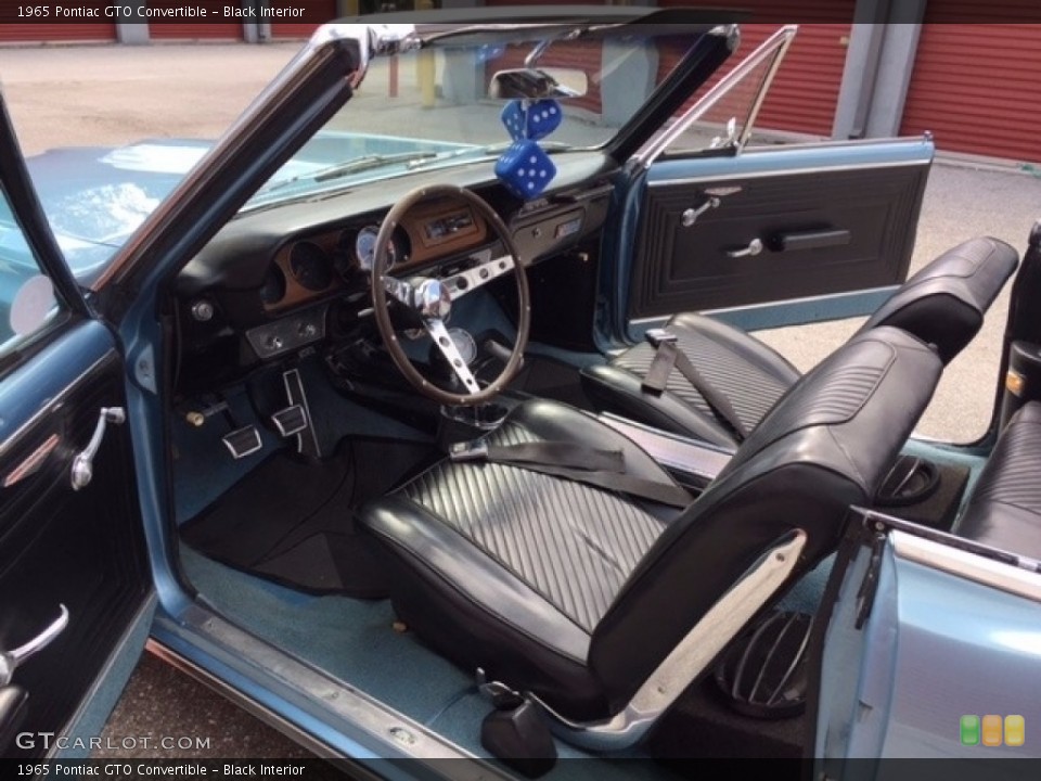 Black Interior Front Seat for the 1965 Pontiac GTO Convertible #138551418