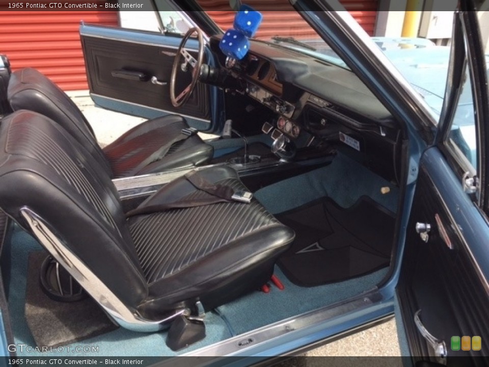 Black Interior Front Seat for the 1965 Pontiac GTO Convertible #138551442