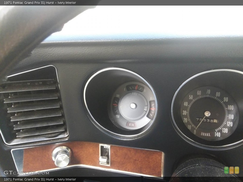 Ivory Interior Gauges for the 1971 Pontiac Grand Prix SSJ Hurst #138551676