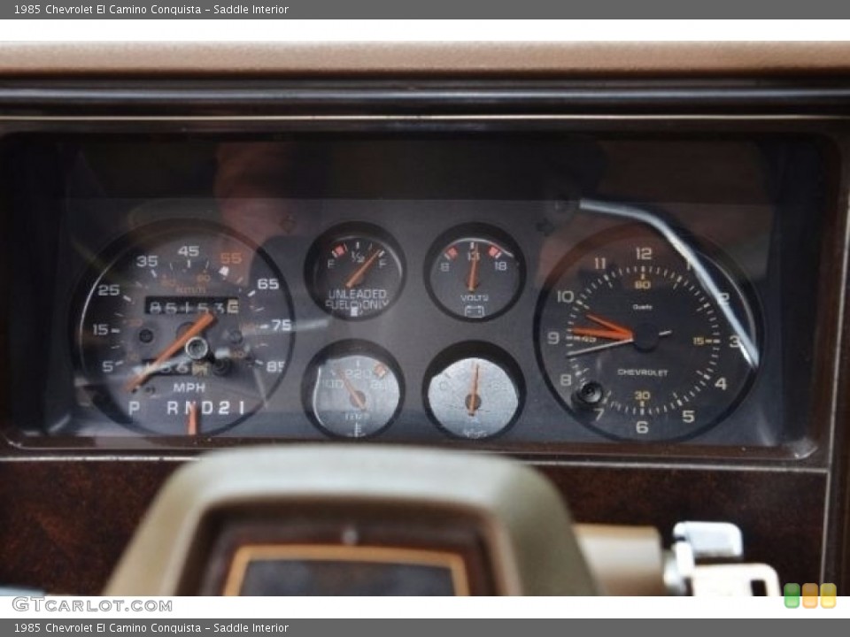 Saddle Interior Gauges for the 1985 Chevrolet El Camino Conquista #138552399