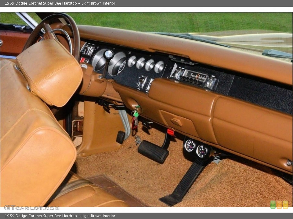 Light Brown Interior Dashboard for the 1969 Dodge Coronet Super Bee Hardtop #138552843
