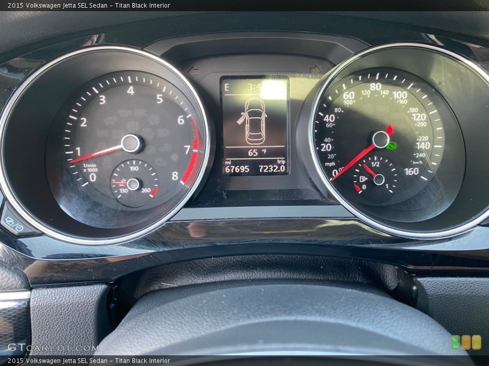Titan Black Interior Gauges for the 2015 Volkswagen Jetta SEL Sedan #138554919