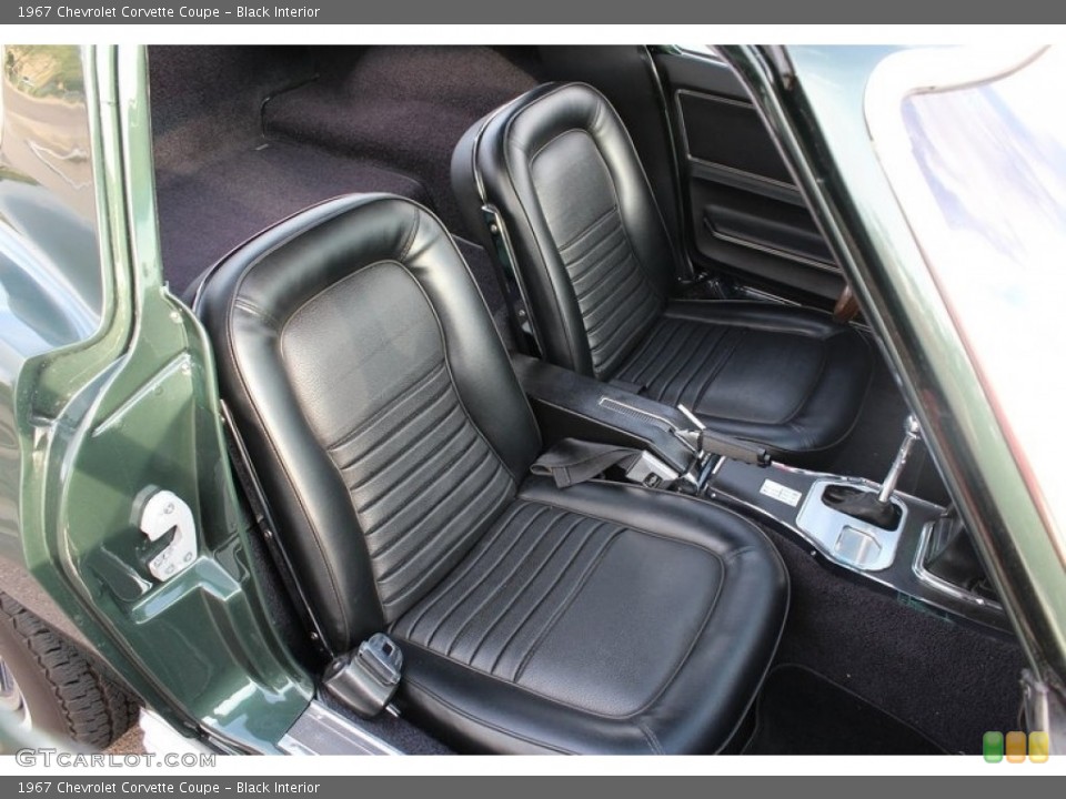 Black Interior Front Seat for the 1967 Chevrolet Corvette Coupe #138555426