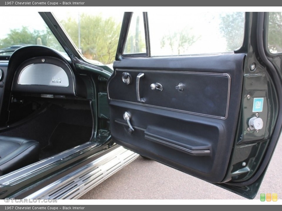 Black Interior Door Panel for the 1967 Chevrolet Corvette Coupe #138555450