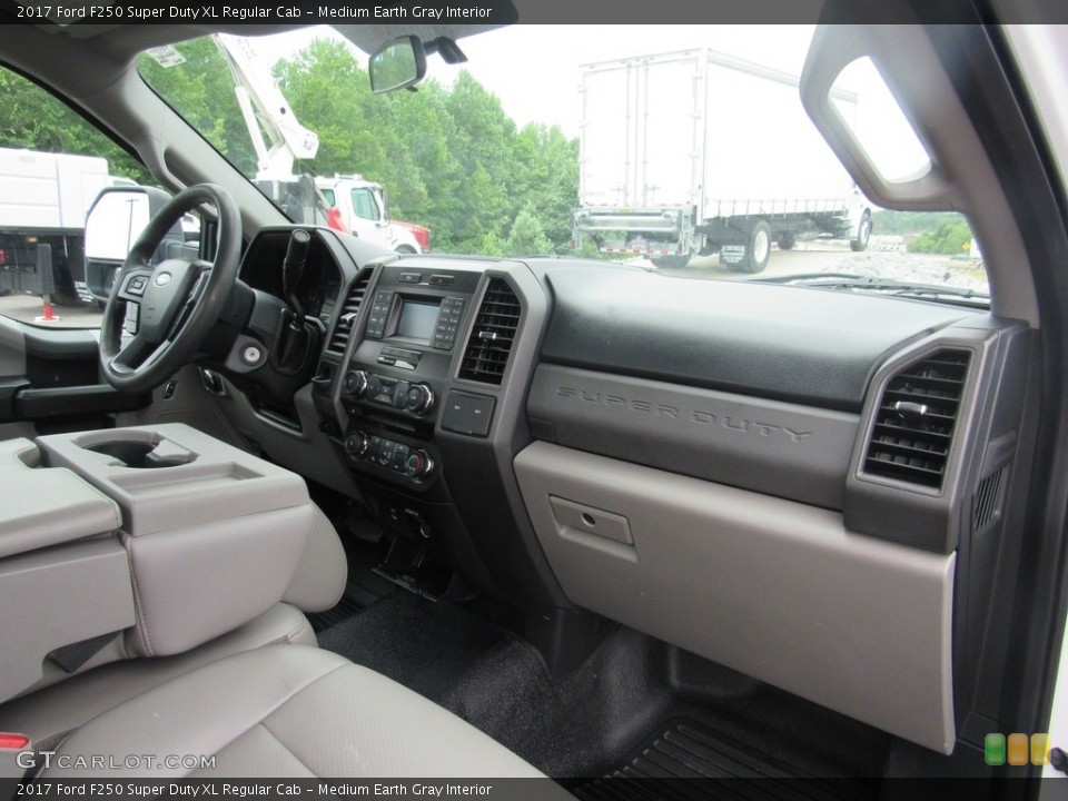 Medium Earth Gray Interior Dashboard for the 2017 Ford F250 Super Duty XL Regular Cab #138555843