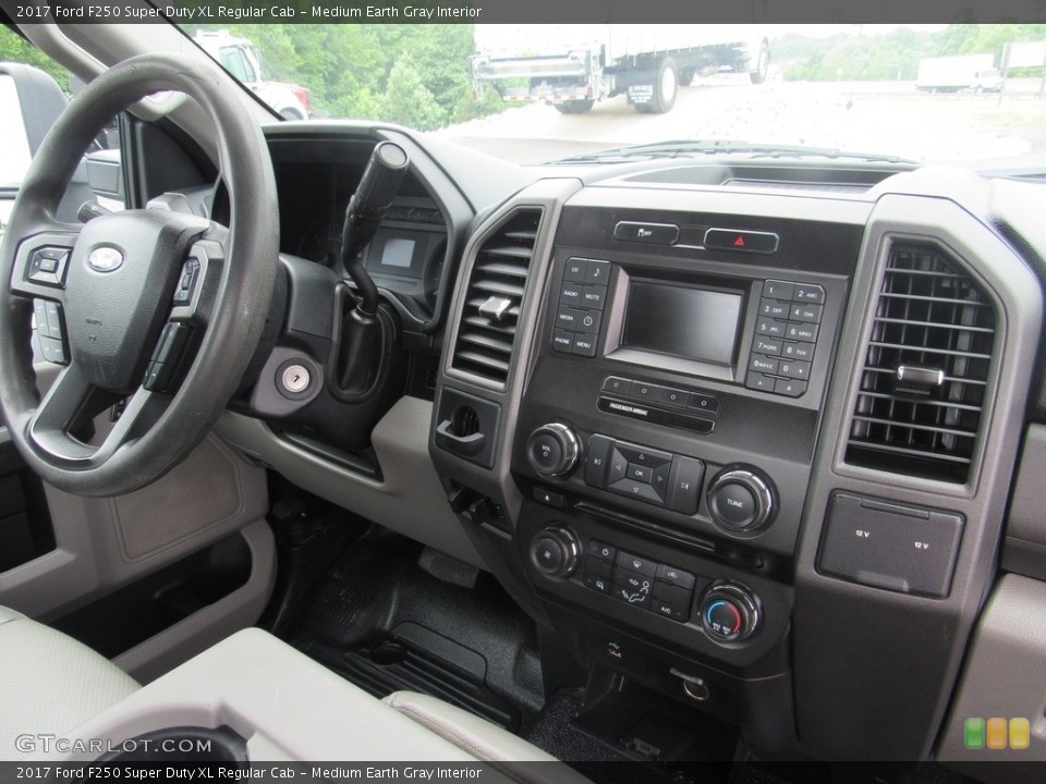 Medium Earth Gray Interior Dashboard for the 2017 Ford F250 Super Duty XL Regular Cab #138555966
