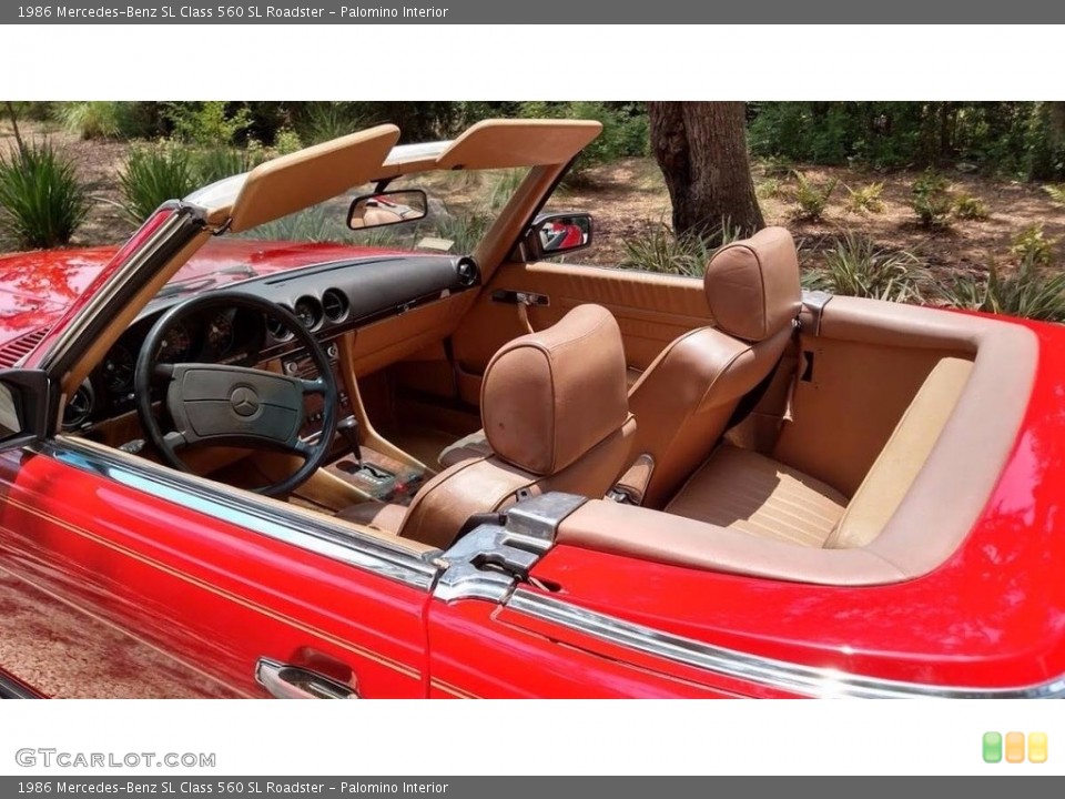 Palomino Interior Front Seat for the 1986 Mercedes-Benz SL Class 560 SL Roadster #138556161