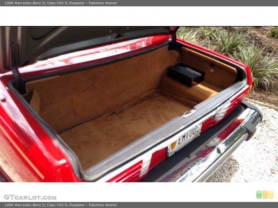 Palomino Interior Trunk for the 1986 Mercedes-Benz SL Class 560 SL Roadster #138556281
