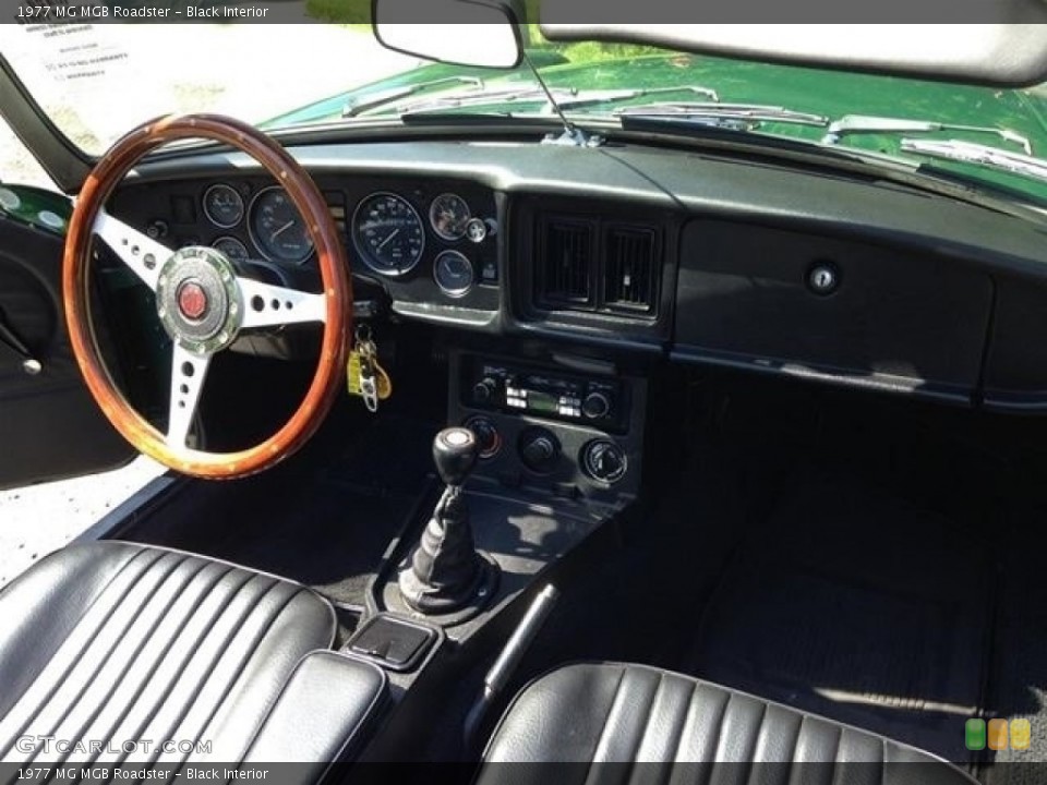 Black 1977 MG MGB Interiors