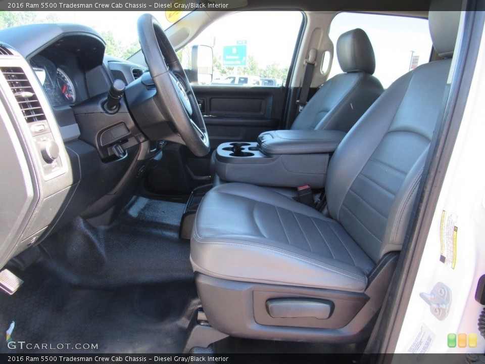 Diesel Gray/Black Interior Front Seat for the 2016 Ram 5500 Tradesman Crew Cab Chassis #138556995