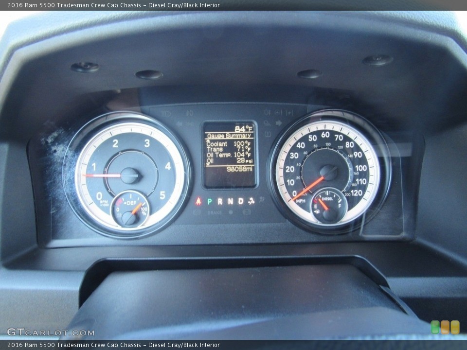 Diesel Gray/Black Interior Gauges for the 2016 Ram 5500 Tradesman Crew Cab Chassis #138557073