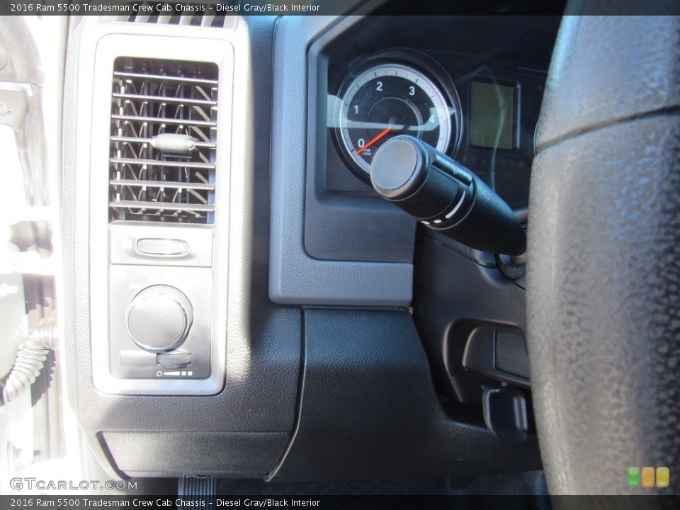 Diesel Gray/Black Interior Controls for the 2016 Ram 5500 Tradesman Crew Cab Chassis #138557124