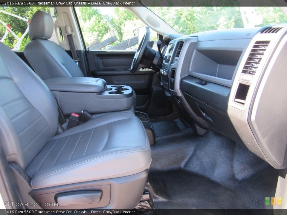 Diesel Gray/Black Interior Front Seat for the 2016 Ram 5500 Tradesman Crew Cab Chassis #138557526