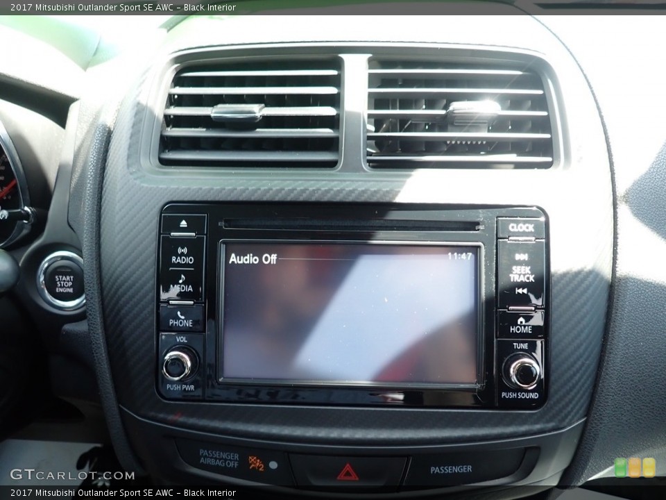 Black Interior Controls for the 2017 Mitsubishi Outlander Sport SE AWC #138557830