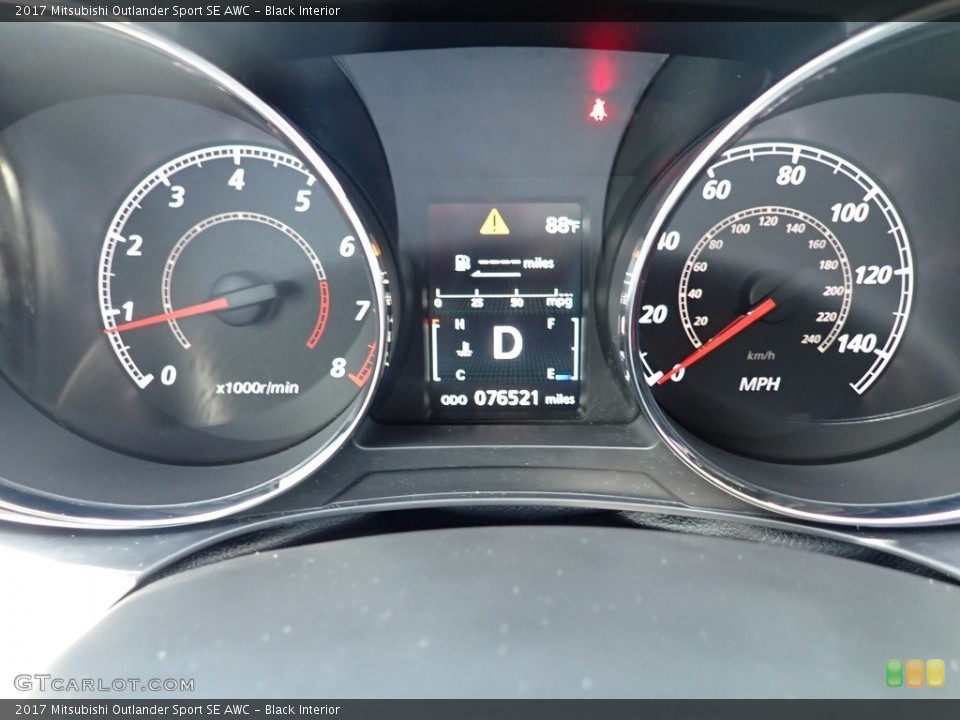 Black Interior Gauges for the 2017 Mitsubishi Outlander Sport SE AWC #138557877
