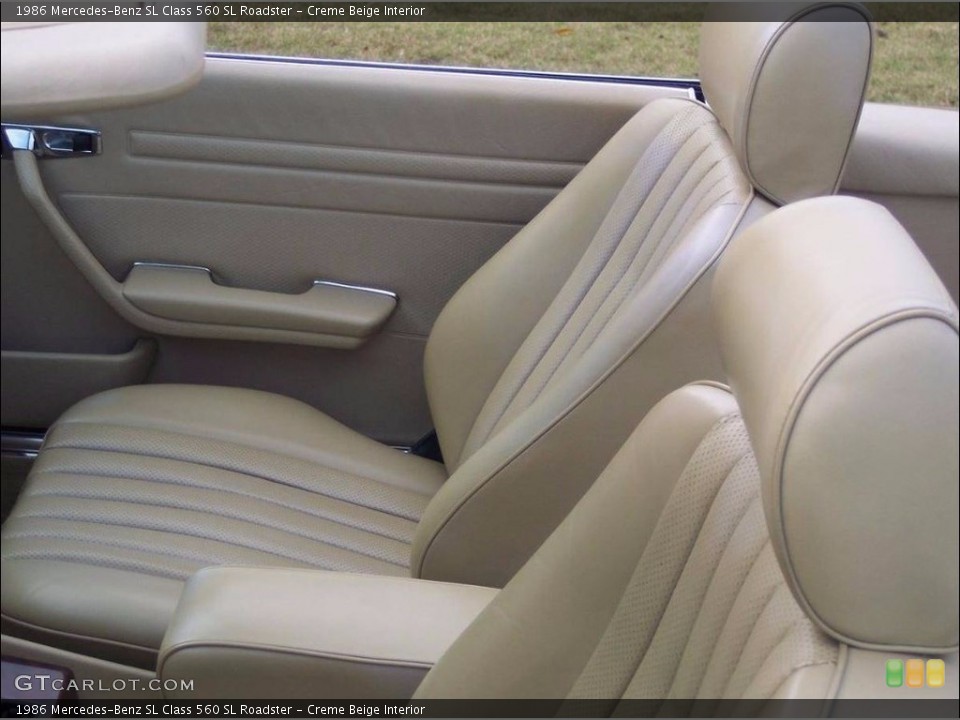 Creme Beige 1986 Mercedes-Benz SL Class Interiors