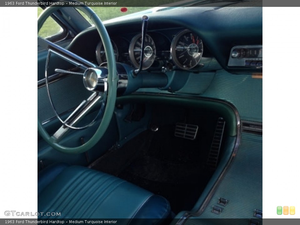 Medium Turquoise Interior Dashboard for the 1963 Ford Thunderbird Hardtop #138563997