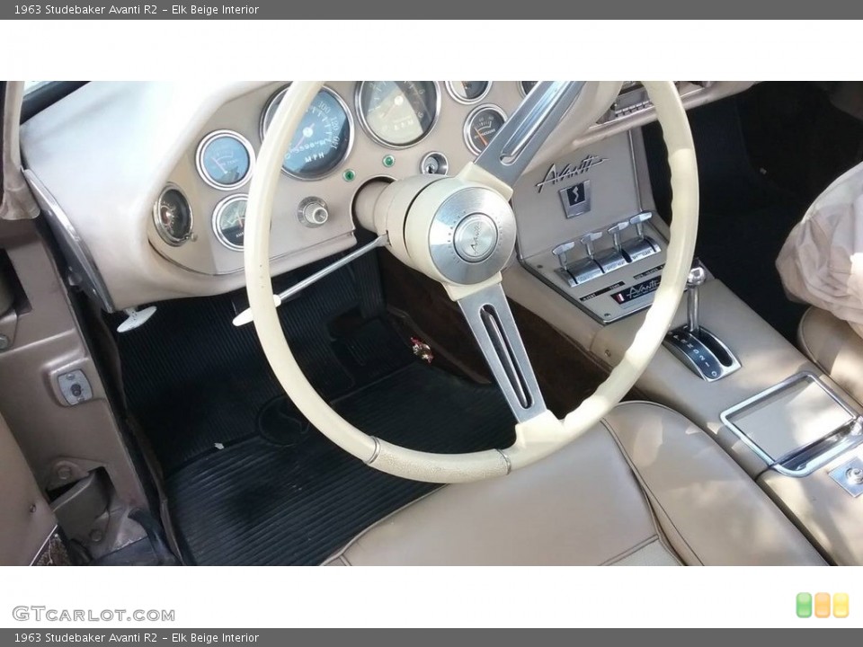 Elk Beige Interior Steering Wheel for the 1963 Studebaker Avanti R2 #138564906