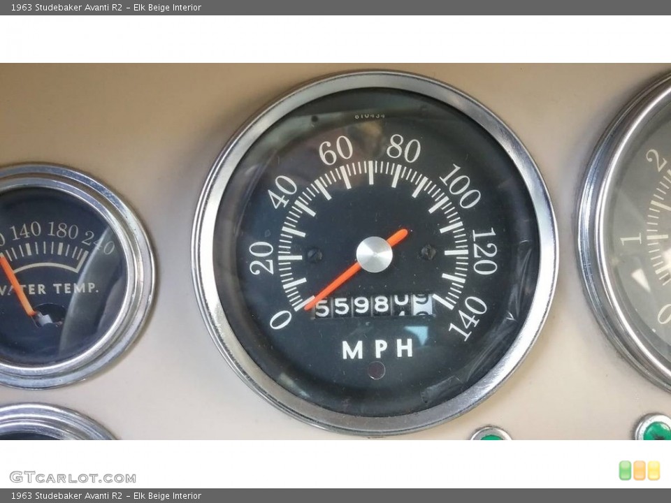 Elk Beige Interior Gauges for the 1963 Studebaker Avanti R2 #138564951