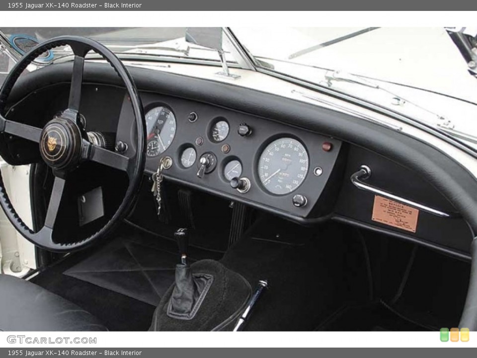 Black Interior Dashboard for the 1955 Jaguar XK-140 Roadster #138565122