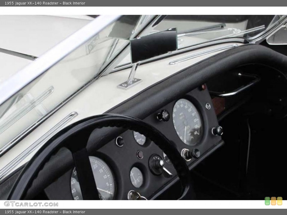 Black Interior Controls for the 1955 Jaguar XK-140 Roadster #138565638