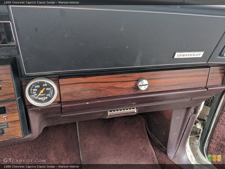 Maroon Interior Dashboard for the 1988 Chevrolet Caprice Classic Sedan #138565872