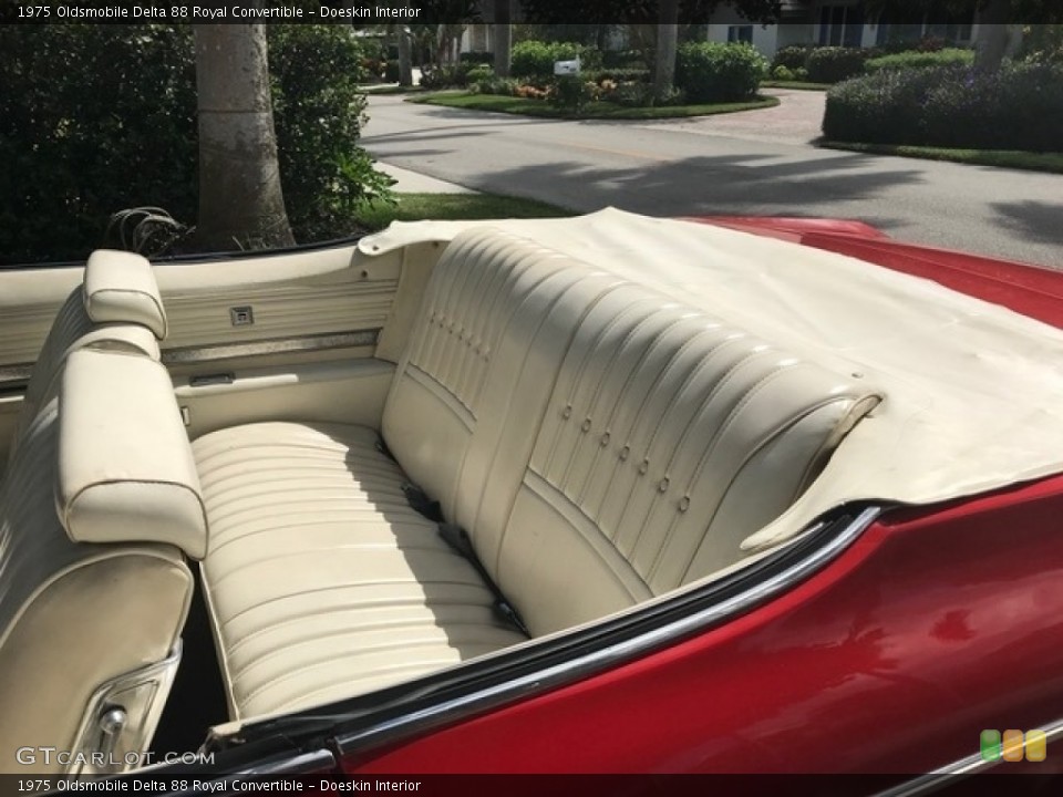 Doeskin Interior Rear Seat for the 1975 Oldsmobile Delta 88 Royal Convertible #138568209