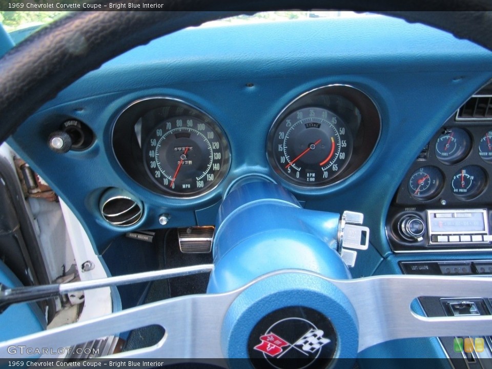Bright Blue Interior Gauges for the 1969 Chevrolet Corvette Coupe #138568527