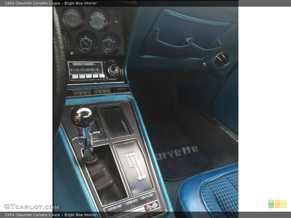 Bright Blue Interior Transmission for the 1969 Chevrolet Corvette Coupe #138568707