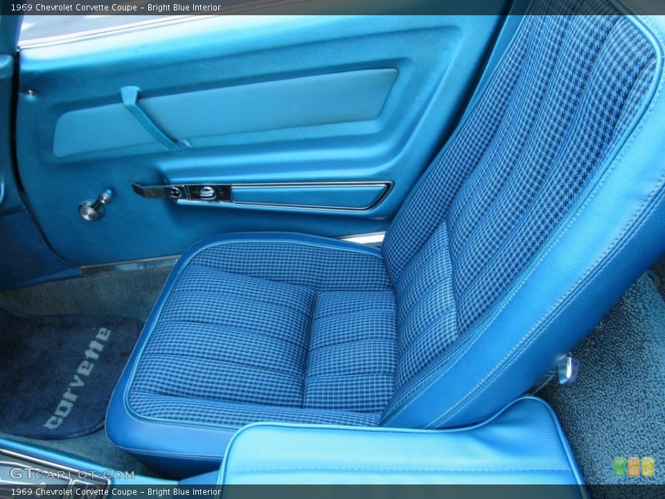 Bright Blue 1969 Chevrolet Corvette Interiors