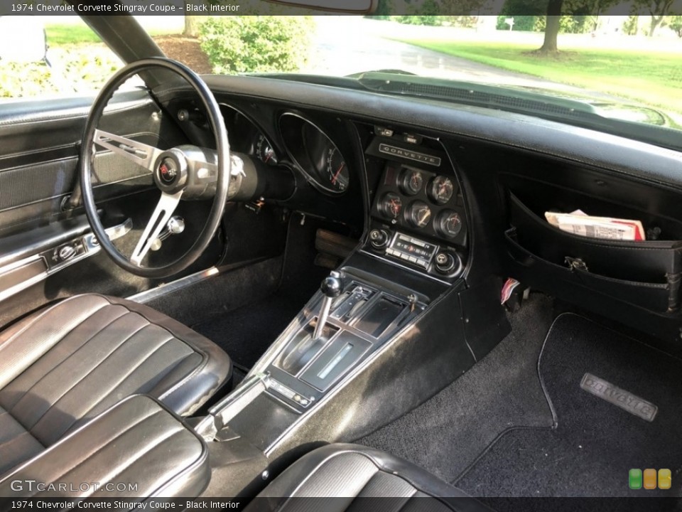 Black Interior Dashboard for the 1974 Chevrolet Corvette Stingray Coupe #138569424