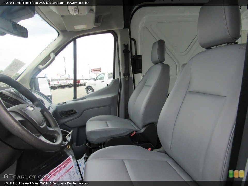 Pewter Interior Front Seat for the 2018 Ford Transit Van 250 MR Regular #138569682