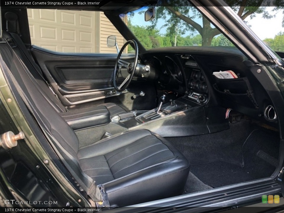 Black Interior Photo for the 1974 Chevrolet Corvette Stingray Coupe #138569973