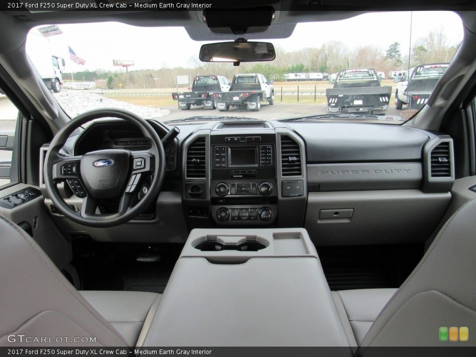 Medium Earth Gray Interior Dashboard for the 2017 Ford F250 Super Duty XL Crew Cab #138571836