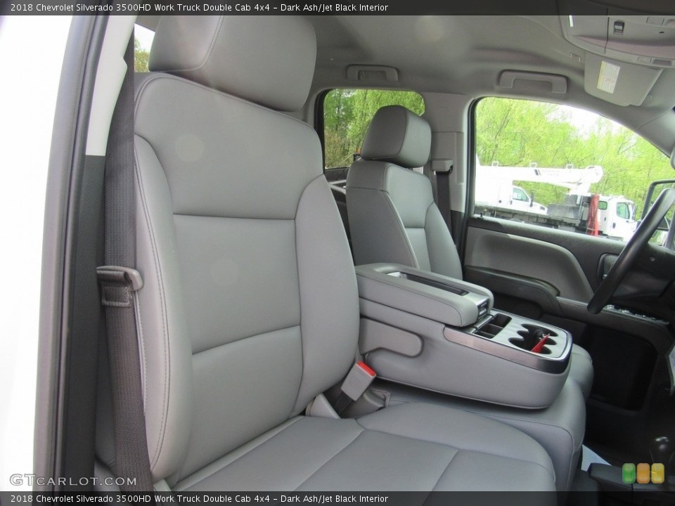 Dark Ash/Jet Black Interior Front Seat for the 2018 Chevrolet Silverado 3500HD Work Truck Double Cab 4x4 #138572451